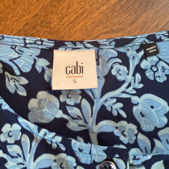 CAbi Cap Sleeve Floral Dress- Small - Picture 2 of 5